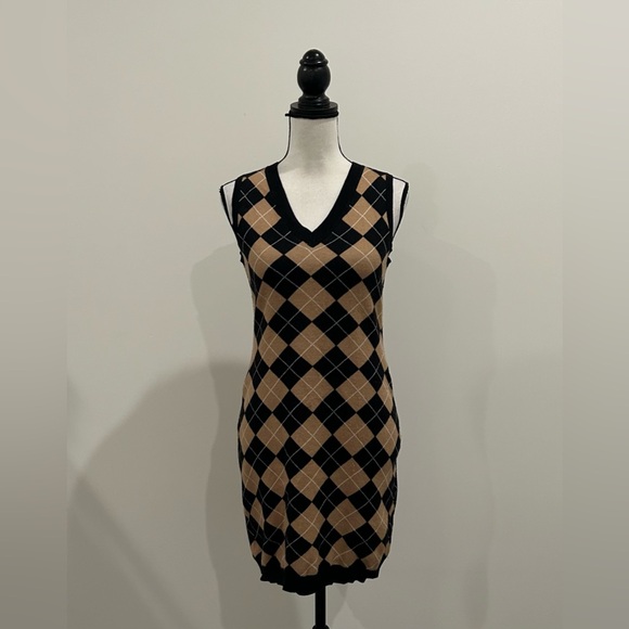 Aster Dresses & Skirts - Aster Argyle Sweater Dress